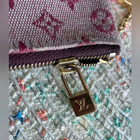 Louis Vuitton - Mini Lin Key Cles - VintageBeautiful Condition!
